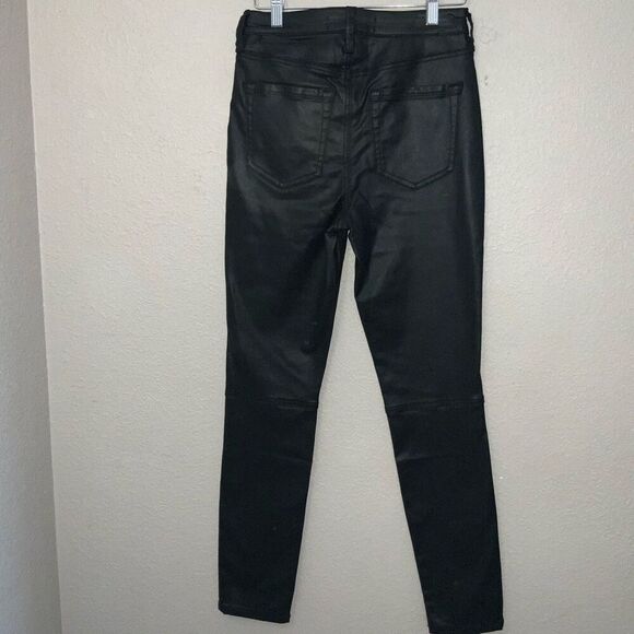 NEW Sanctuary Hayden Skinny High Rise Faux Leather Pant Black - Picture 7 of 9